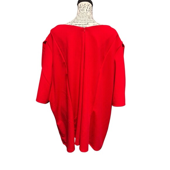 Liz Claiborne Women’s Red Blouse Short Sleeve  Plus 5X Officecore Holidays - Picture 4 of 8